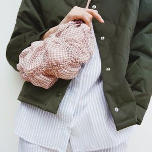 Zara gingham organza bag.
